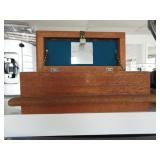 Wood Box with Polished Rocks