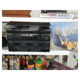 Stereo with Record Player with Records