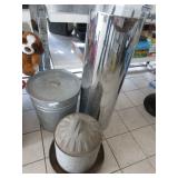 Vintage Smoker, Chicken Feeder, Metal Tube