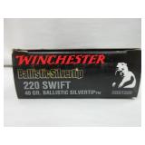 Winchester Ballistic Silvertip 220 Swift Ammo