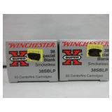 2) Boxes Winchester 38 Special Blanks