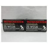 2) Boxes Winchester Ballistic Silvertip 25 WSSM