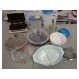 Sandwich Press, Pyrex Pie Dishes, Juice Pitchers
