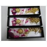 3) Pink Agate Gemstone Necklaces