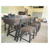 Lakemont Shuffleboard 7pc Dining Set