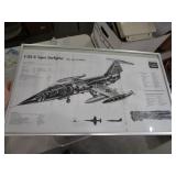 Framed Pictures, F 104 Super Starfighter, John