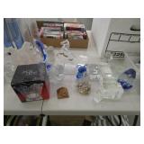 Colored Glass And Glass Figurines