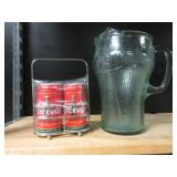 Coca-Cola Pitcher, Salt/Pepper Shaker