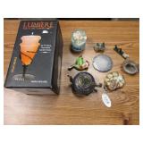 Candle Holder, Rocks, Figurines, Snow Globe