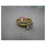 Size 8 Gold / Sterling Silver Ring