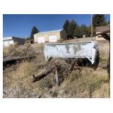 White Homemade Truck Bed Trailer