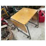 Rolling Table with Fold Down Sides