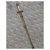 William N. McCarty Etched Sword and Scabbord