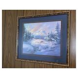 Lee K Parkinson Signed Winter Scenery Picture