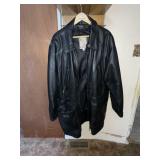 Luciano 2X Black Leather Coat