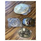 4) Metal Belt Buckles