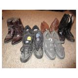 6) Pairs Men's Size 10 Shoes and Boots