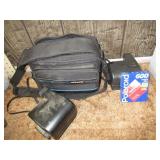 Polaroid Camera, Film and Case