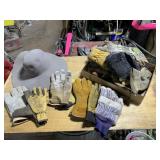 Work Gloves, Hat