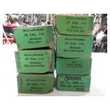 7) Boxes 30 Cal Bullets