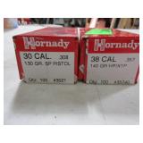 2) Boxes 30 Cal Bullets