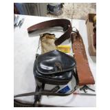 Bags, Leather Belts, Black Powder Holder, Folding