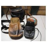 4) Leather Purses/Black Powder Bags