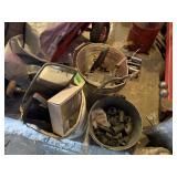 Buckets with Metal Pipe Junctions and Corners,