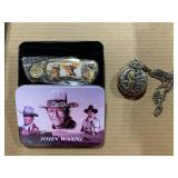 Pocket Watch, John Wayne Collectors Knife