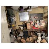 Contents of Room and Shelves: Machining Tools,