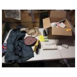 Coat, Sander Pad, Assorted Office Supplies