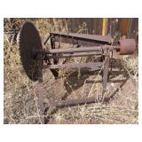 Metal Saw Blade on Stand