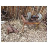 Bench Grinder, Metal Pieces