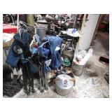 Camp Chairs, Lanterns, Cooking Pots, Single Burner