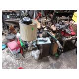 Glass Lamp and Shades, Folding Chair, Ear Plugs