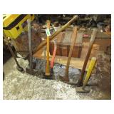 Axes, Pick Axe, Sledge Hammer, Wood Box