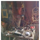 Contents of Table and Wall: Tools, Extension Cords