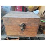 Wood Box with Black Powder Supplies