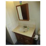 Bathroom Sink Vanity and Medicine Cabinet