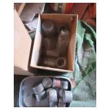 Glass Jars, Round Tins with Lids