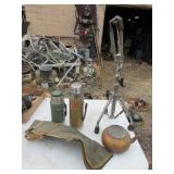 2) Stanley Thermos, Uno-Vac Thermos, Tea Kettle