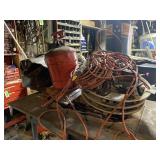 Leather Bag, Extension Cords, Safety Can