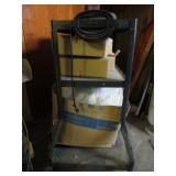 Rolling Metal Shelf with Contents Rolling Metal Shelf with Contents