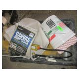 Canvas Drop Cloths, Paint Mixer, Plastic Creeper, Canvas Drop Cloths, Paint Mixer, Plastic Creeper,