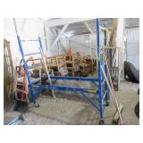 Brooms, Scaffolding, Wooden Shelf, Plug In Brooms, Scaffolding, Wooden Shelf, Plug In