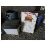 Plastic Bin with Clothes, Shirts, Socks, Jackets Plastic Bin with Clothes, Shirts, Socks, Jackets