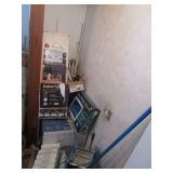 Contents of Corner, Mailbox Post, Wood Dowels Contents of Corner, Mailbox Post, Wood Dowels