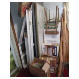 Window Pieces, Chair, Plywood, Metal Section Window Pieces, Chair, Plywood, Metal Section