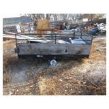 Wooden Pull Behind Trailer, Building Materials, Wooden Pull Behind Trailer, Building Materials,