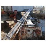 Wood Planks, Wheeled Cart, Metal Pieces, Contents Wood Planks, Wheeled Cart, Metal Pieces, Contents